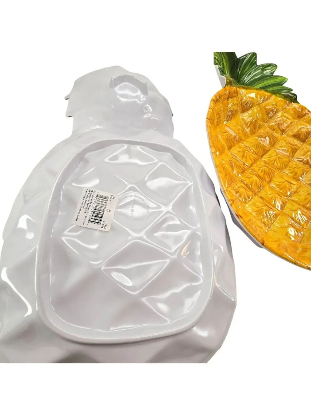 Pineapple Shaped Serving Plates Set Of 2 For Luau Hawaiian Theme Party dh930